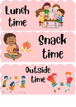 Visual schedule preschool by kelly heredia | TPT