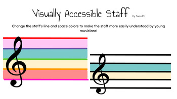 Preview of Visually Accessible and Editable Music Staff