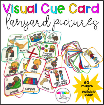 Preview of Visuals For Lanyard - Special Education Visuals