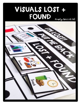 Preview of Visuals Lost and Found for Special Education