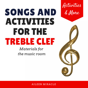Preview of Treble Clef Staff Visuals and Activities