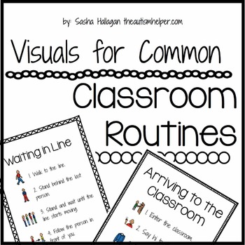Preview of Visuals for Common Classroom Routines