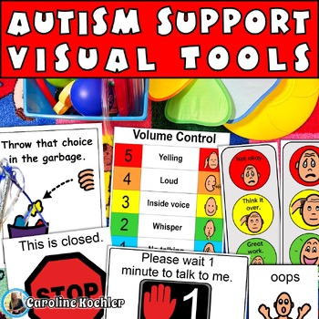 Preview of Autism Visual Aids Classroom Signs Rules and Management SPED
