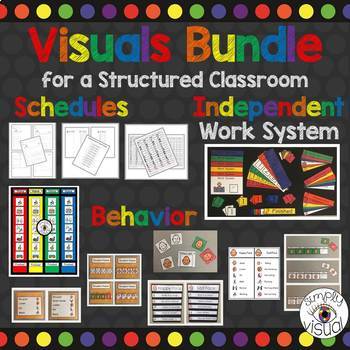 Preview of Visuals for a Structured Classroom Bundle