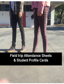 Preview of Vital Field trip Attendance Sheets and Student Profile Cards