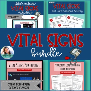 Preview of Vital Signs Bundle - great for health science classes