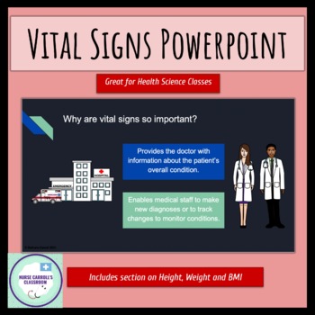 Preview of Vital Signs Powerpoint - Great for Health Science Classes