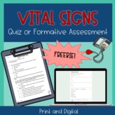 Vital Signs Quiz - Formative assessment in print and digital