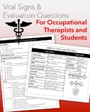 Vital Signs Sheet and Evaluation Questions for Occupationa