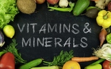 Vitamin & Mineral Puzzle/Scavenger Hunt and worksheet