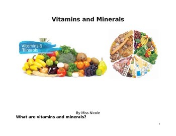 Preview of Vitamins and Minerals