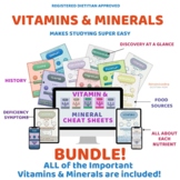 Vitamins and Minerals Science Posters - Food and Nutrition