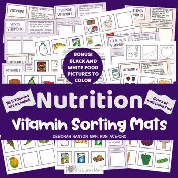 Preview of Vitamins Study Learning Bundle - All Ages