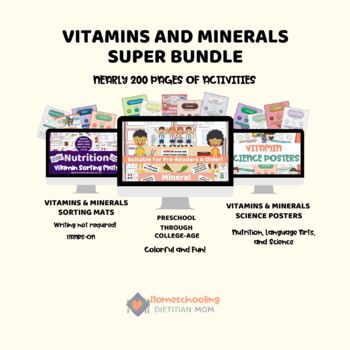 Preview of Vitamins and Minerals Super Bundle