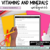 Vitamins and Minerals Webquest (4.L.2)