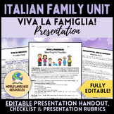 Viva la famiglia! - Italian Family Unit Oral Presentation