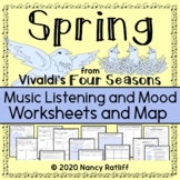 Vivaldi's Spring Music Listening Activity Sheets and Map W