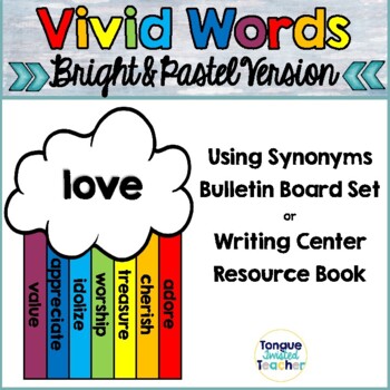 Preview of Vivid Words Bulletin Board  Synonyms for Tired Overused Words
