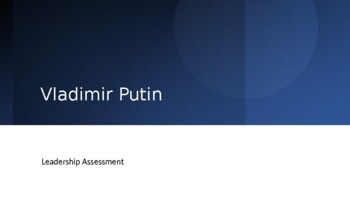 Preview of Vladimir Putin Leadership Assessment Overview