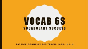 Preview of Vocab 6S: Vocabulary Success