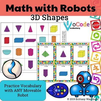 Preview of CODING IN MATH - 3D Shapes