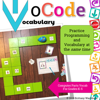 Preview of Vocab CODING - Computer Parts | Robot Activities