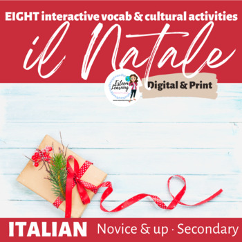 Preview of Vocab & Cultural Activities for Il Natale/Christmas Activities for Italian Class