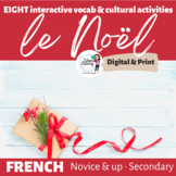 Vocab & Cultural Activities for Le Noël / Christmas Activi