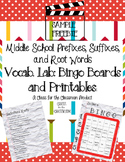 Vocab Lab: Middle School Prefixes, Roots, and Suffixes Bin