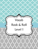Vocab Rock and Roll Sheet: Level 1