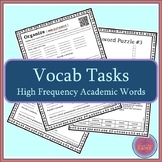Vocab Tasks with High Frequency Academic Words