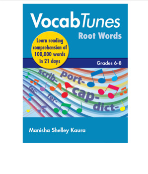 Preview of Vocab Tunes English Vocabulary Building & Comprehension Program 6th to 8th Grade