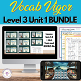 Vocab Vigor Level 3 Unit 1 BUNDLE (Sets 1-8)