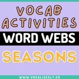 Vocab Word Webs: Seasons
