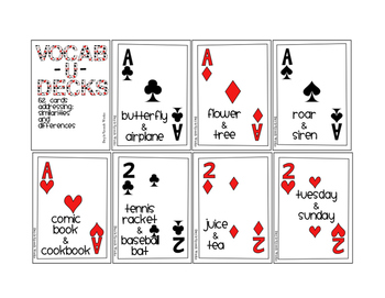 Vocab-u-Decks for Comparing and Contrasting by Doyle Speech Works