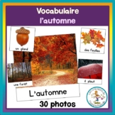 Vocabulaire de l'automne - fall french vocabulary