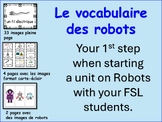 Vocabulaire des robots Français langue seconde