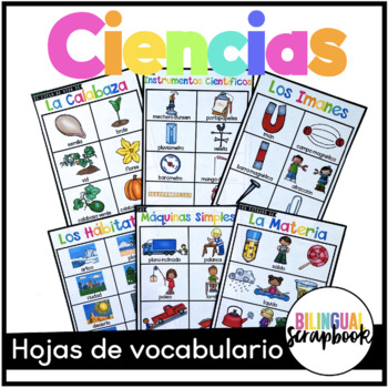 Preview of Vocabulario de Ciencias | Science Vocabulary in Spanish