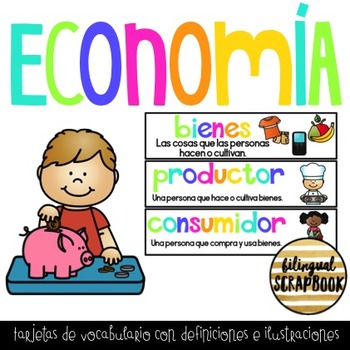 Preview of Vocabulario de Economia | Economics Vocabulary Cards