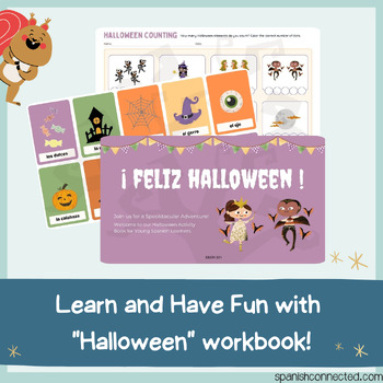 Preview of Vocabulario de la Halloween con Actividades para Imprimir