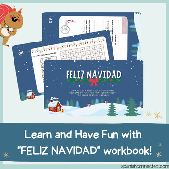 Preview of eBook: Learning Spanish with Christmas Activities