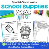 Material Escolar Spanish School Supplies Vocabulary Printa