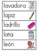 Vocabulario de la letra L by ES ABC | Teachers Pay Teachers