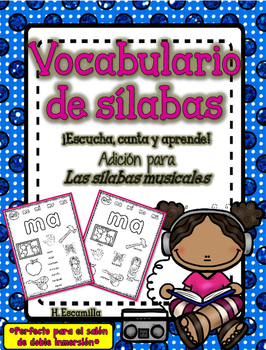 Preview of Vocabulario de sílabas - Extensión de Las sílabas musicales