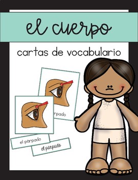 Preview of Vocabulario del cuerpo y la cara /  Body and Face Vocab in Spanish