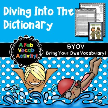 Preview of Dictionary Skills - Graphic Organizers, Games, and More!