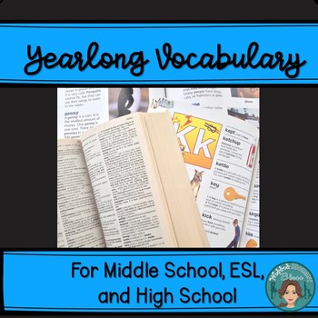 Preview of Vocabulary for Middle School English, ESL, and High School English