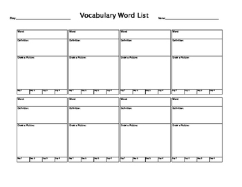 Preview of Vocabulary
