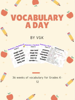 Preview of Vocabulary A Day!