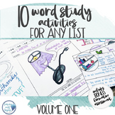 Vocabulary Activities  Word Study for Any Word List - Grad